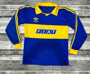 Camiseta Boca Juniors Titular Manga Larga 1991 | Edición Retro